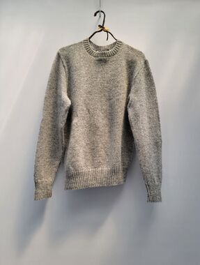 Puritan Vintage Shetland Wool Gray Sweater Mens Medium Academia Minimalist